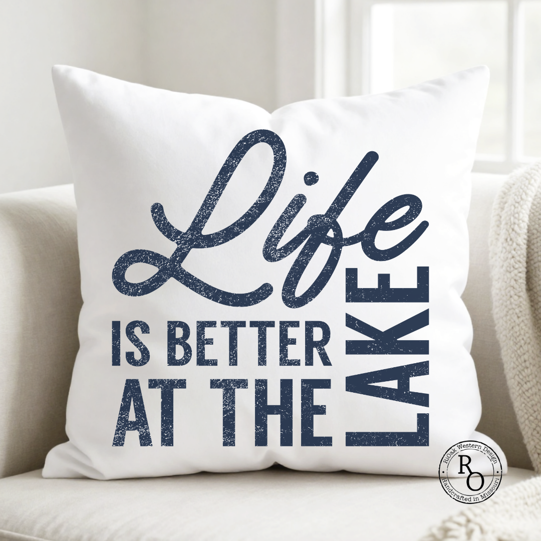 Life is Better at the Lake Decorative Pillow