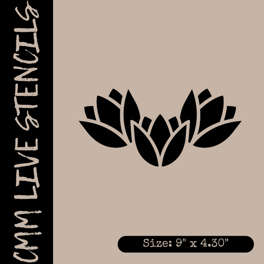 Tulip Flowers Stencil