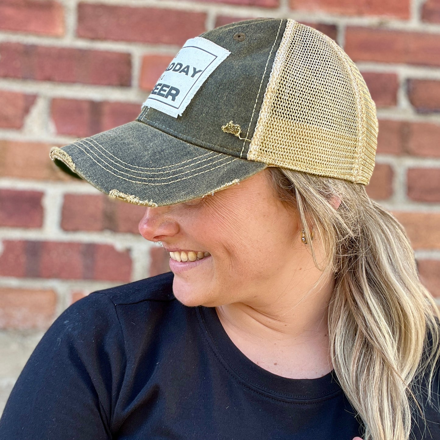 Its a Bad Day to be a Beer Vintage Washed Distressed Baseball Cap