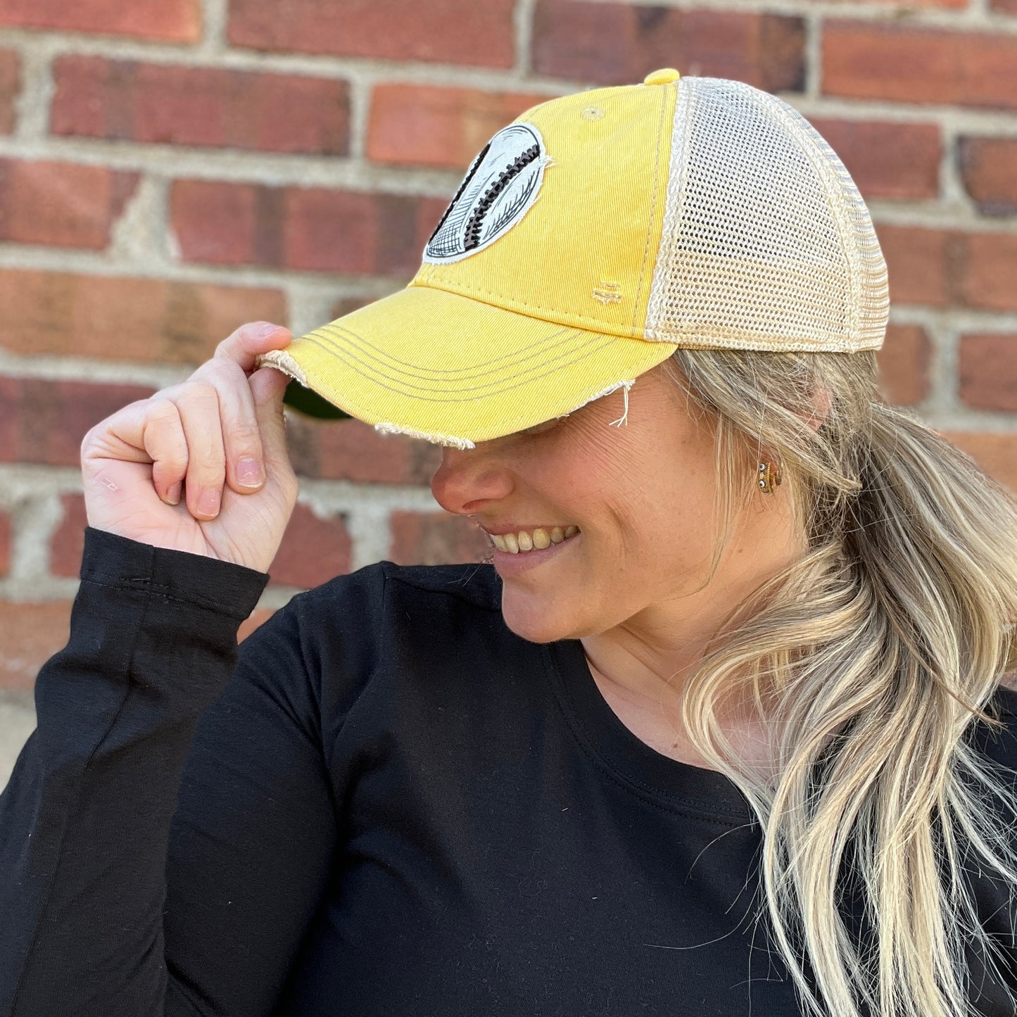 Baseball Kiwi Distressed Baseball Cap