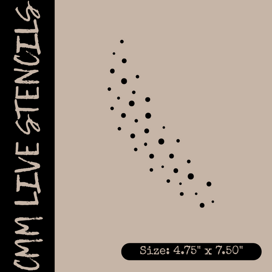 Dimple Dot Pattern Stencil
