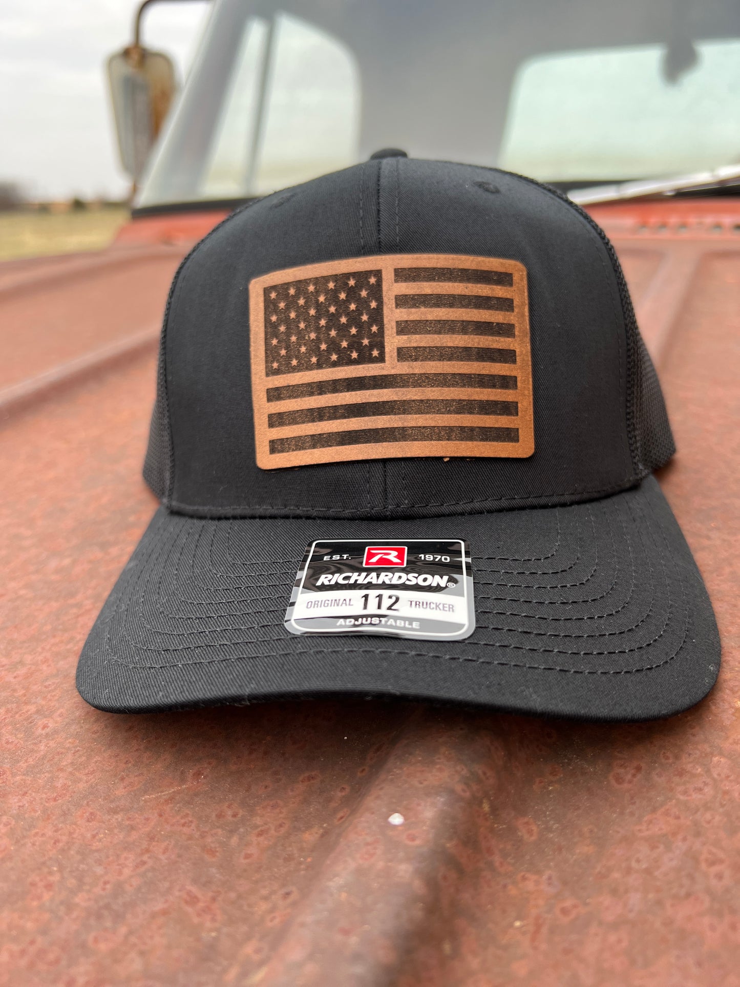 American Flag Black/Black Richardson 112