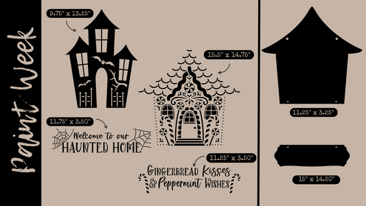 Haunted to Holiday Paint Week Kit