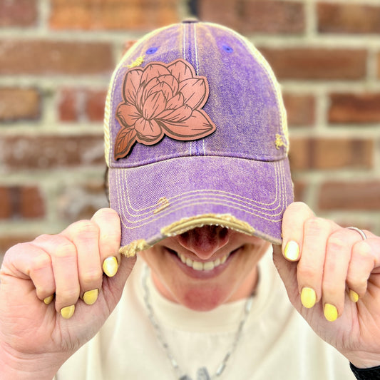 Magnolia Purple Vintage Washed Baseball Cap