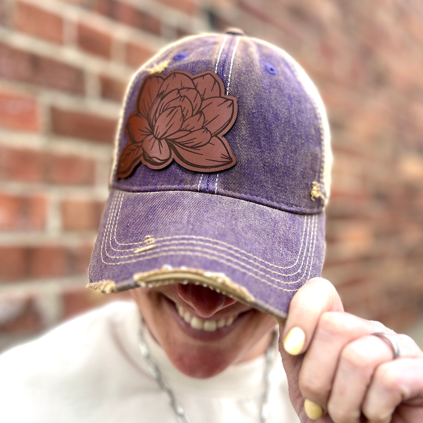 Magnolia Purple Vintage Washed Baseball Cap