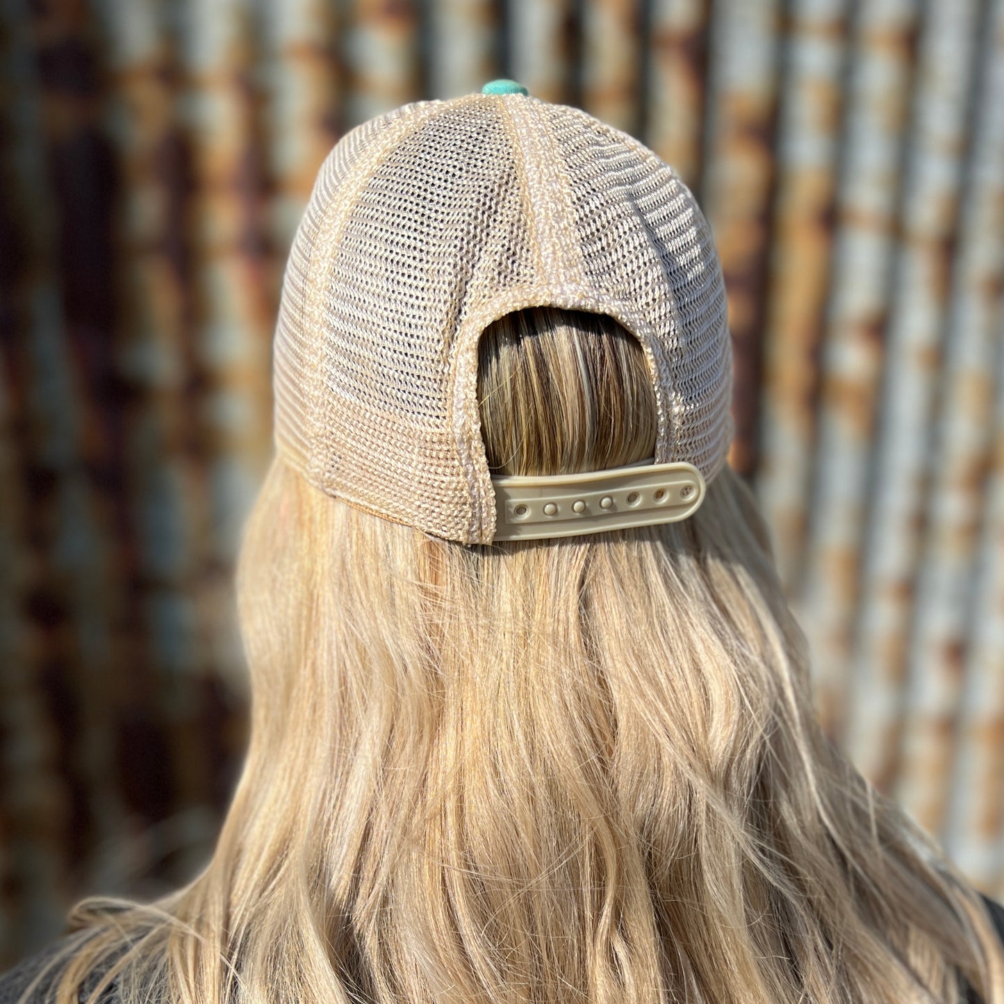 Vintage Washed Khaki Distressed Baseball Cap
