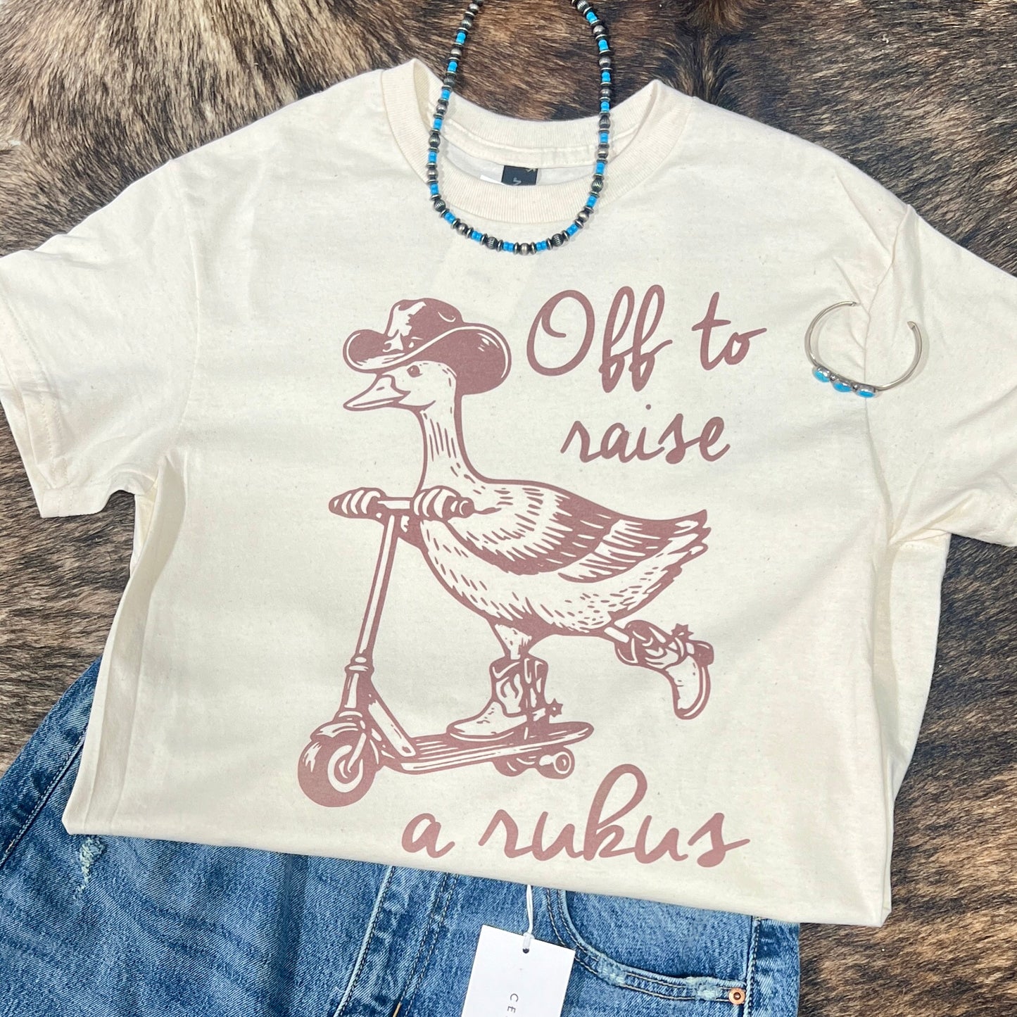 Off to Raise a Rukus T shirt