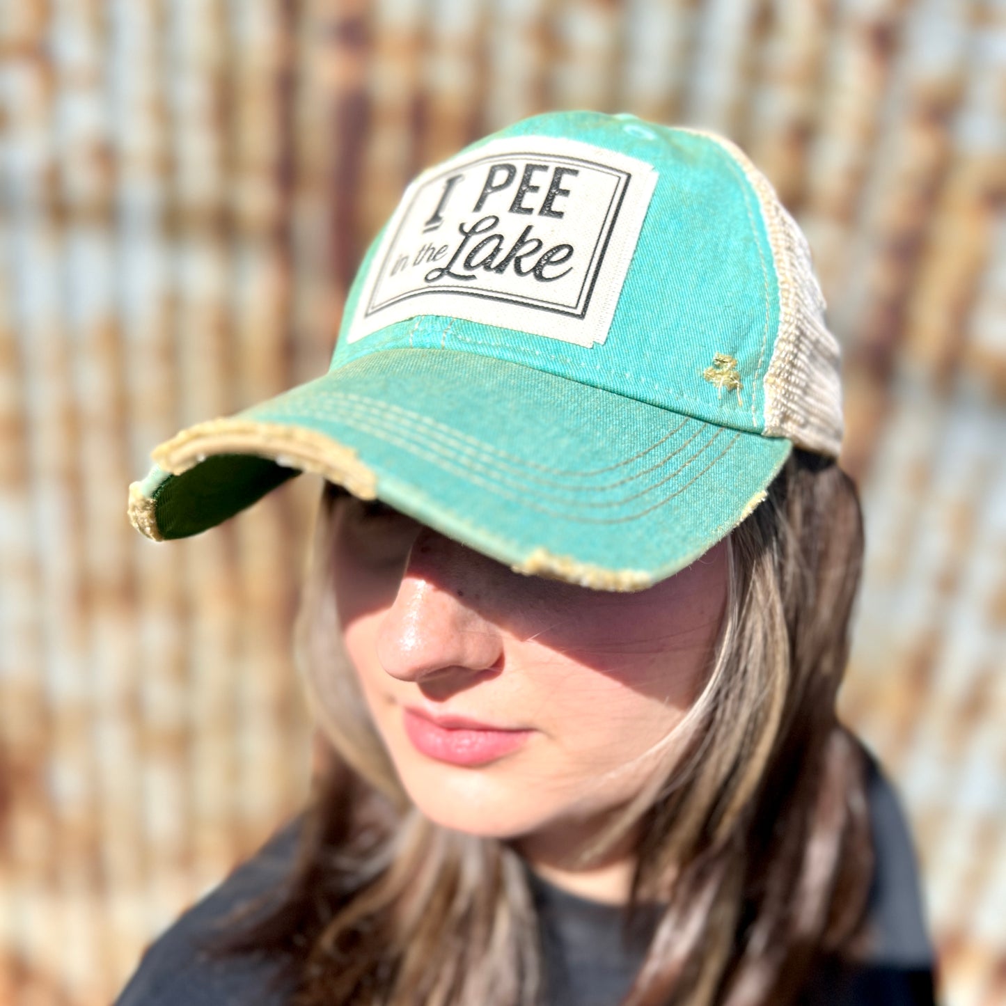 Azul Vintage Washed I Pee In the Lake Baseball Cap
