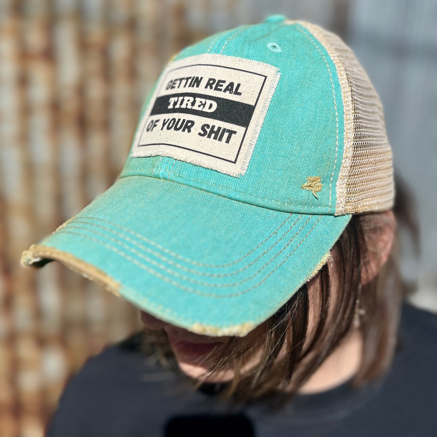 Azul Gettin Real Tired of Your Shit Vintage Washed Baseball Cap