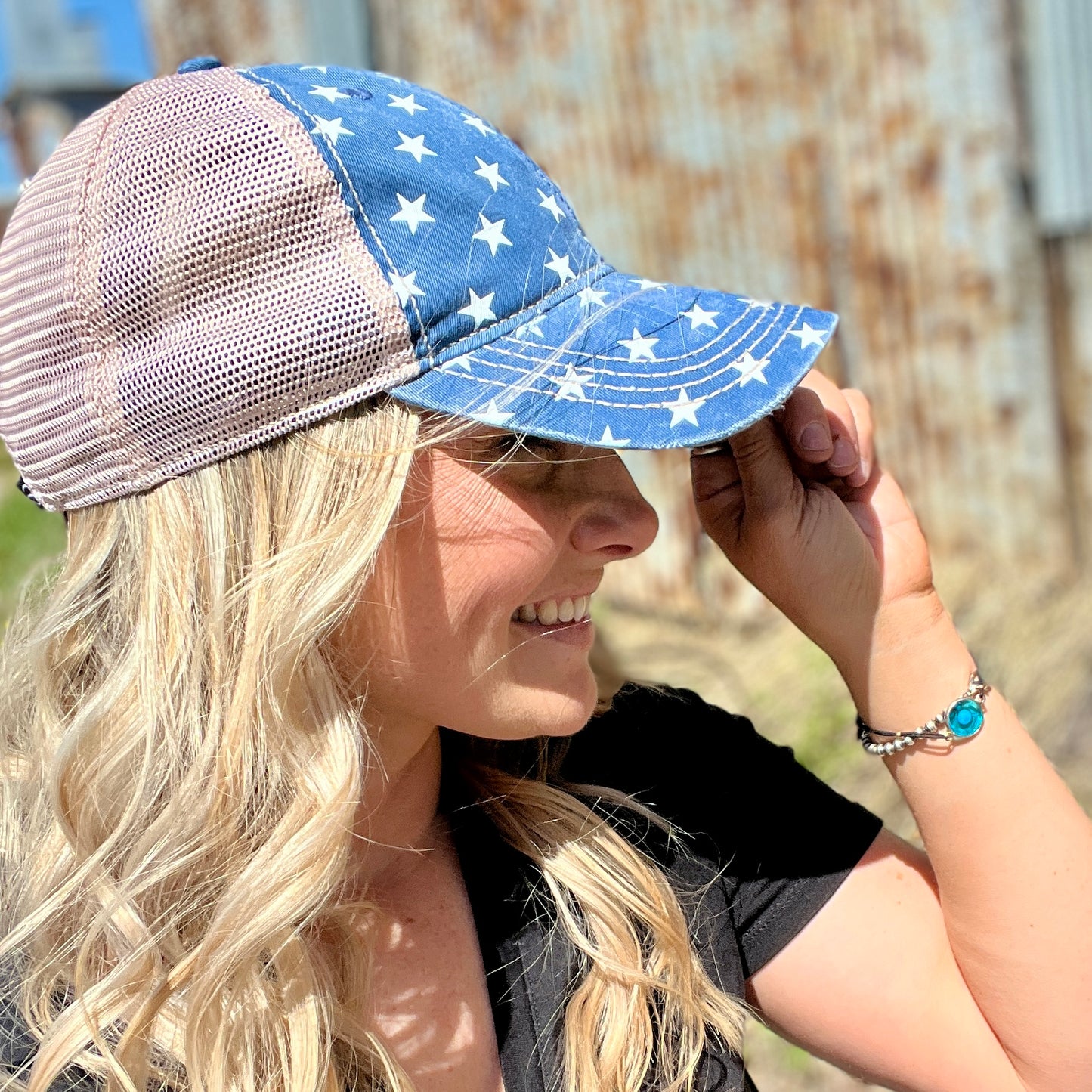 Stars Print Baseball Cap