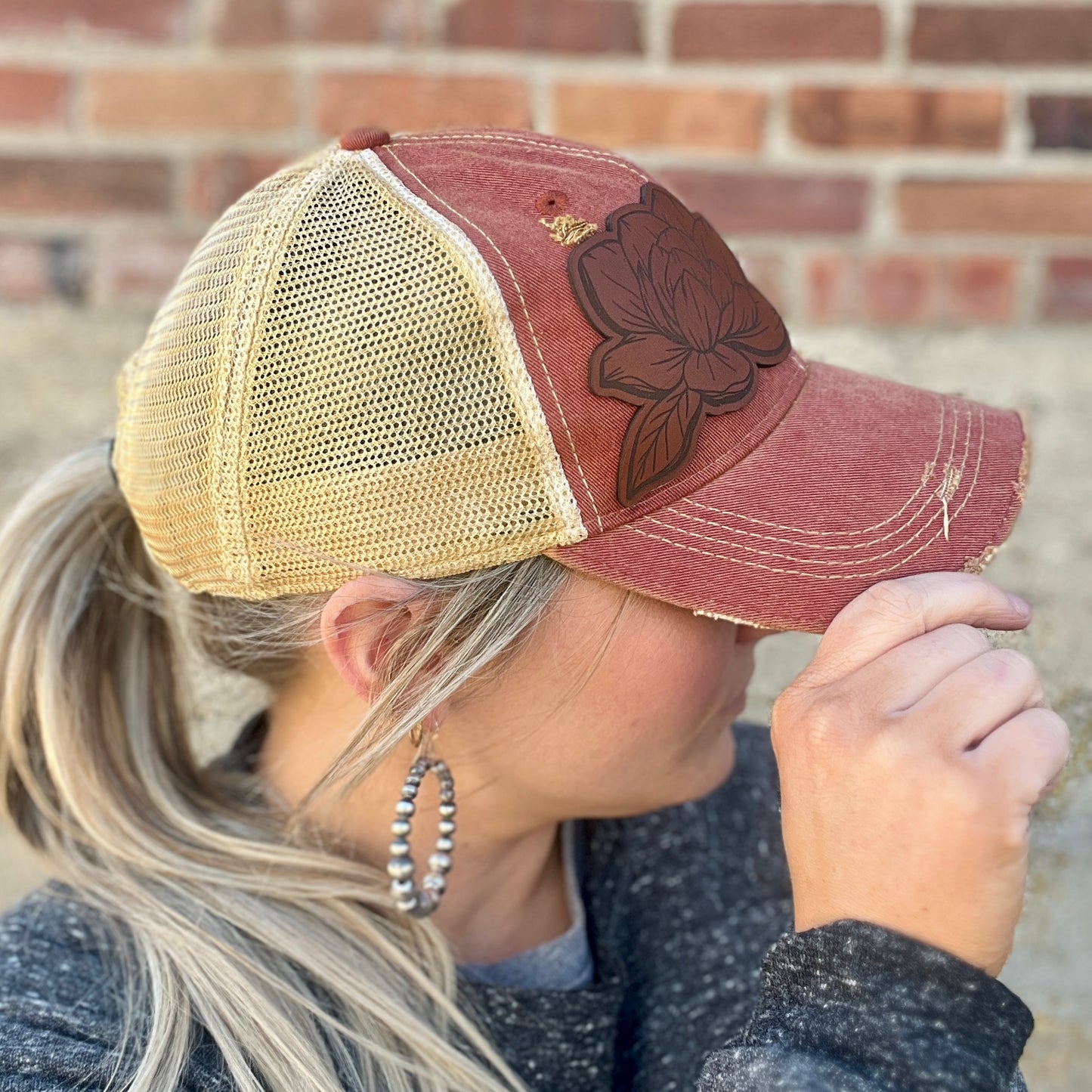 Magnolia Brick Vintage Washed Distressed Baseball Cap