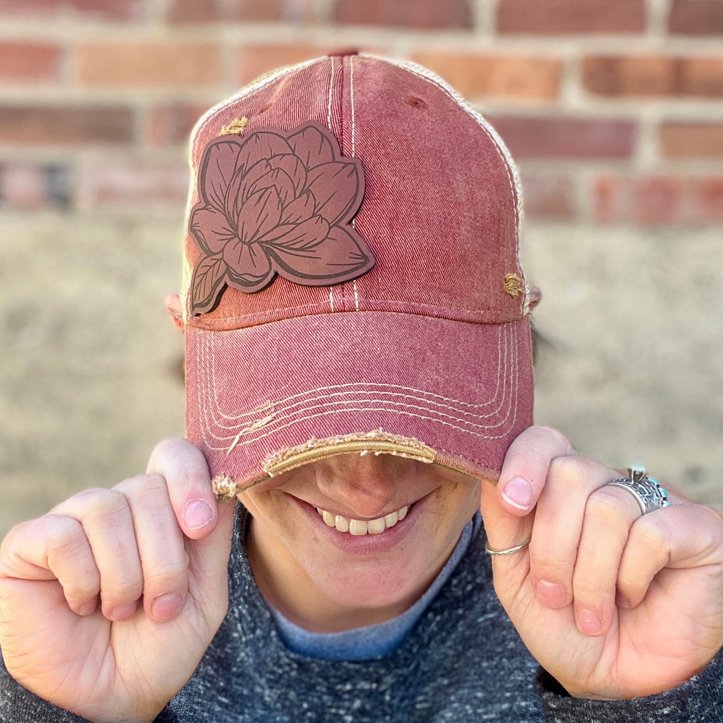 Magnolia Brick Vintage Washed Distressed Baseball Cap