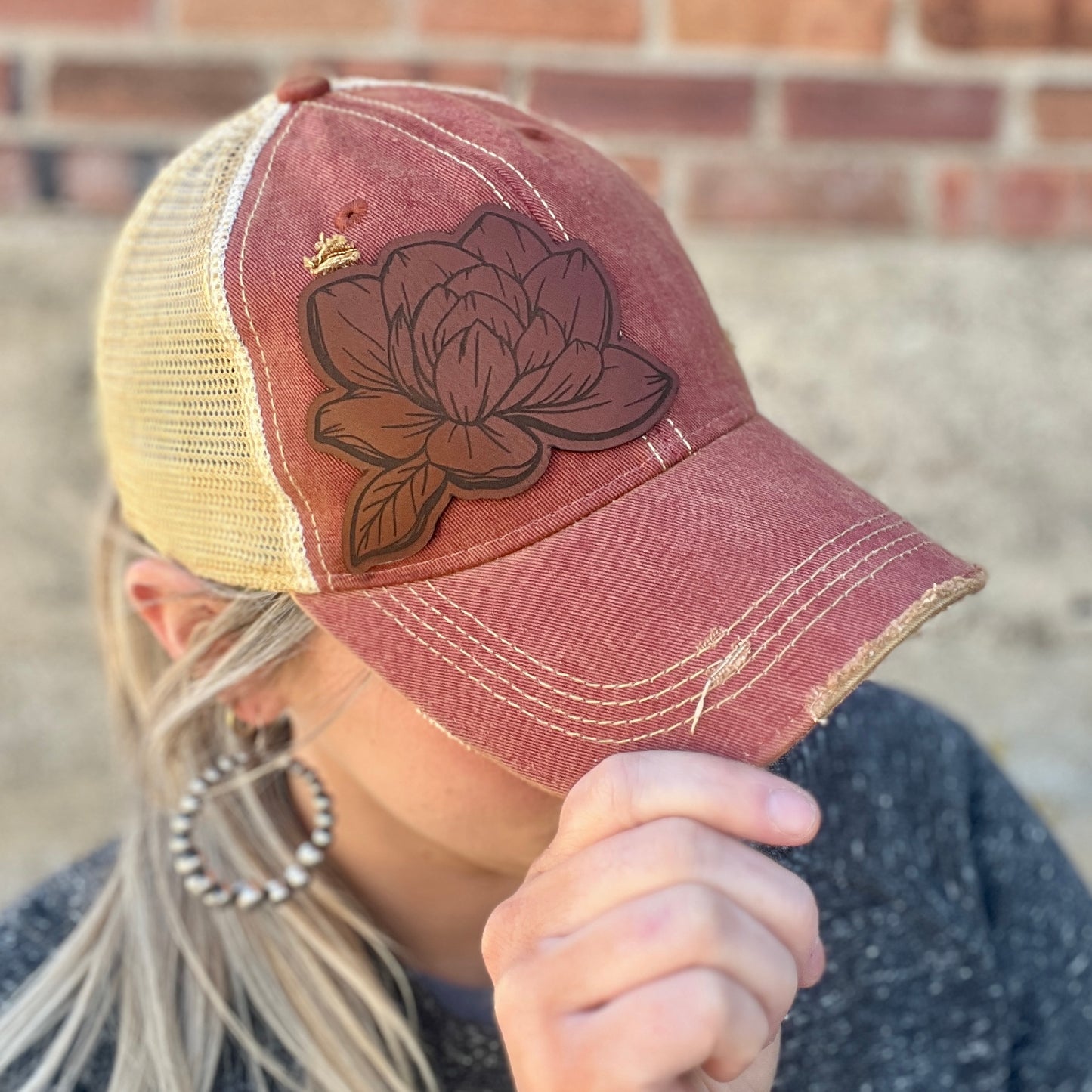 Magnolia Brick Vintage Washed Distressed Baseball Cap