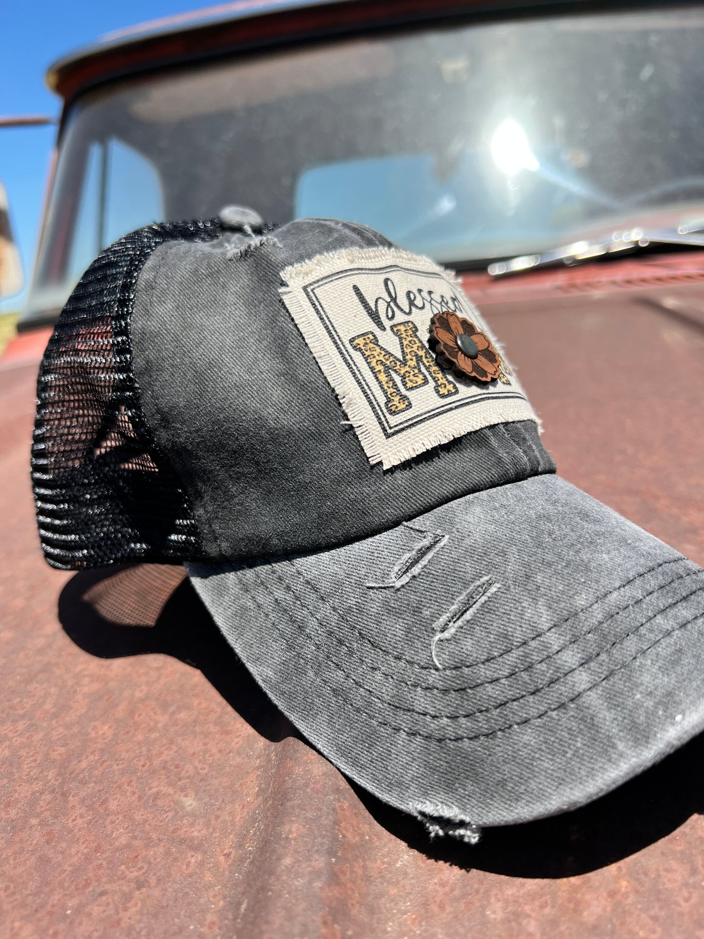 Blessed Mom Black Baseball Cap