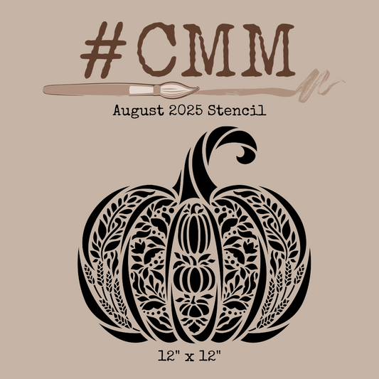 Folk Art Pumkin 12" x 12"