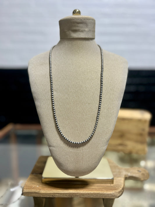 24 In. 4 MM Navajo Pearls