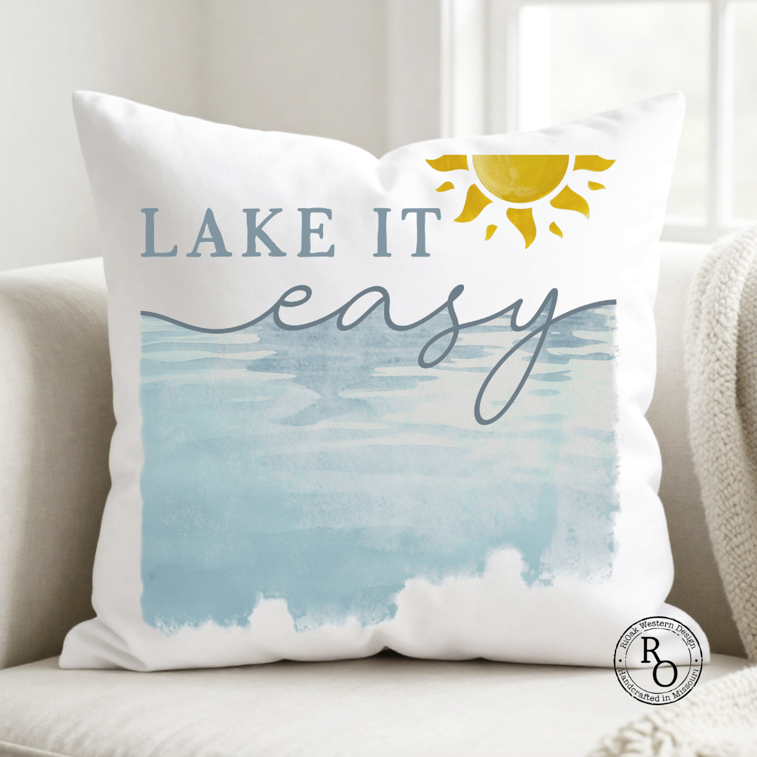 Lake It Easy Decorative Pillow