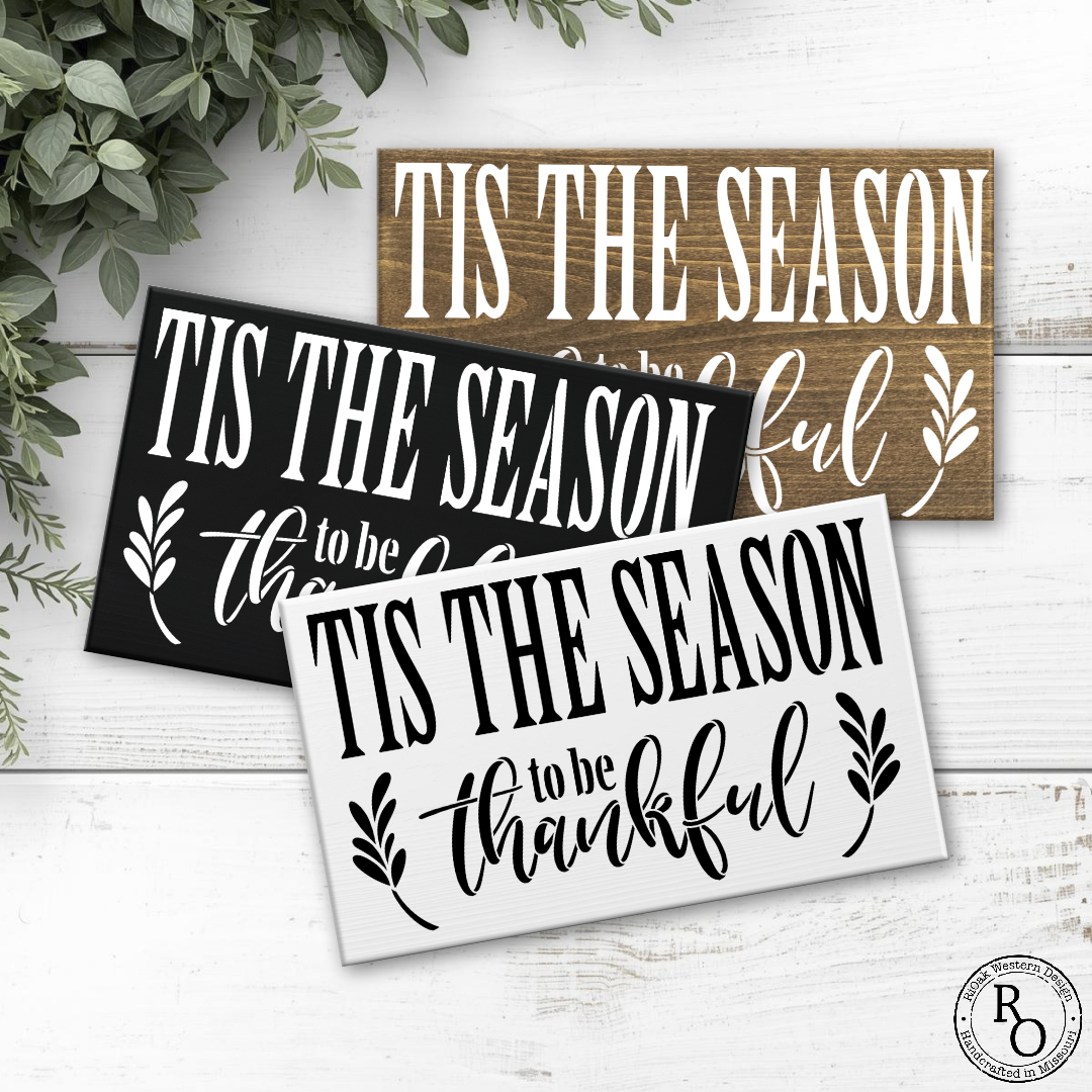8x12 Tis the Season to be Thankful