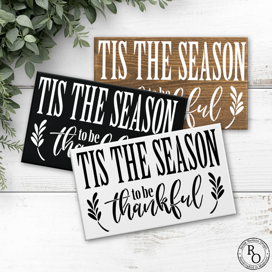 8x12 Tis the Season to be Thankful