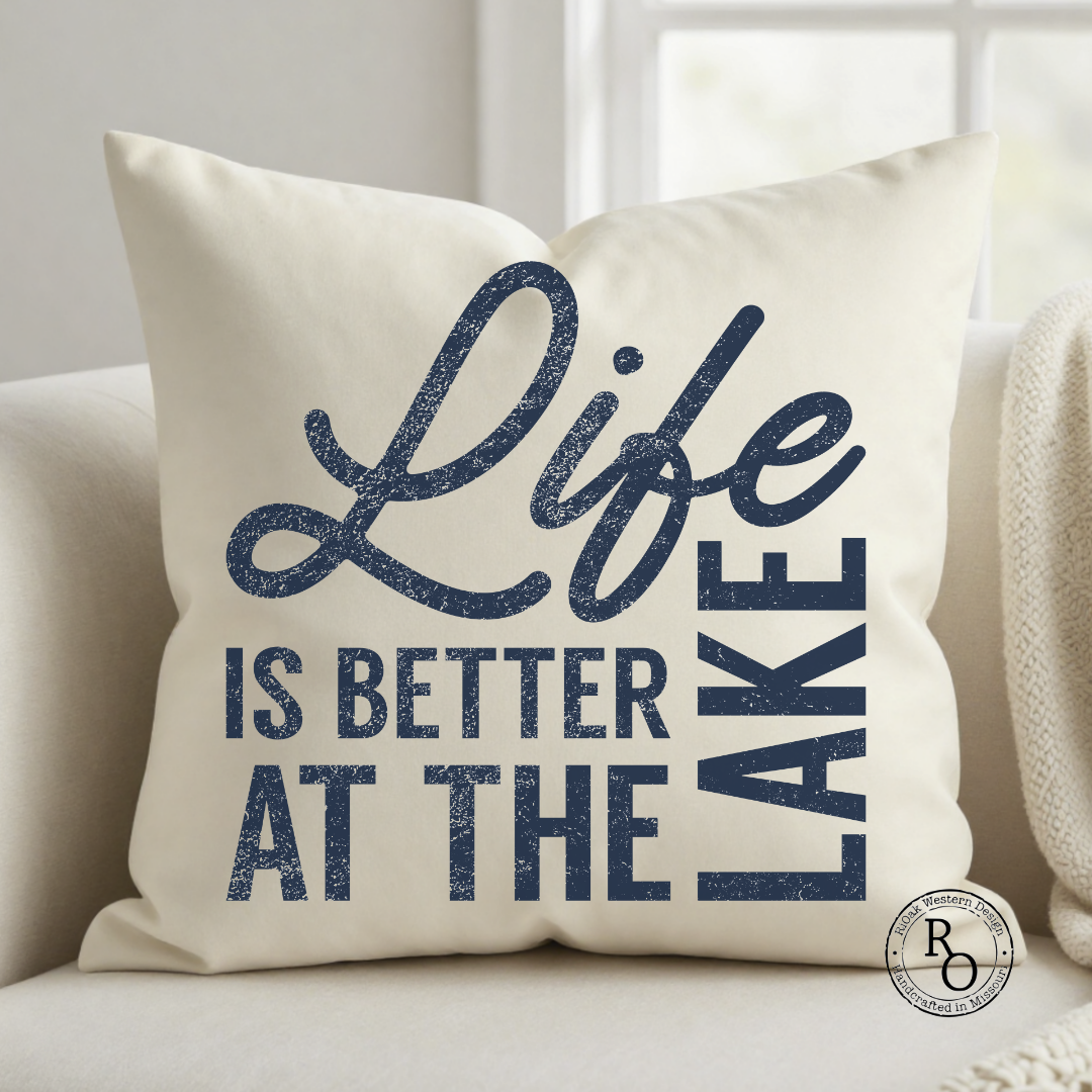 Life is Better at the Lake Decorative Pillow