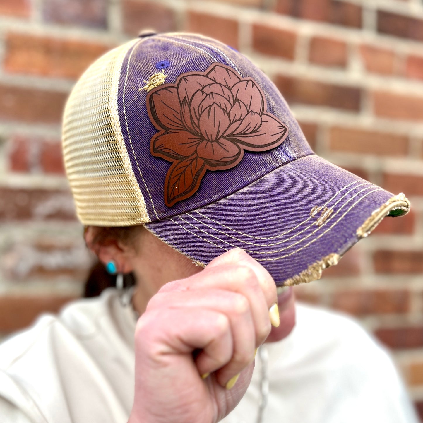 Magnolia Purple Vintage Washed Baseball Cap