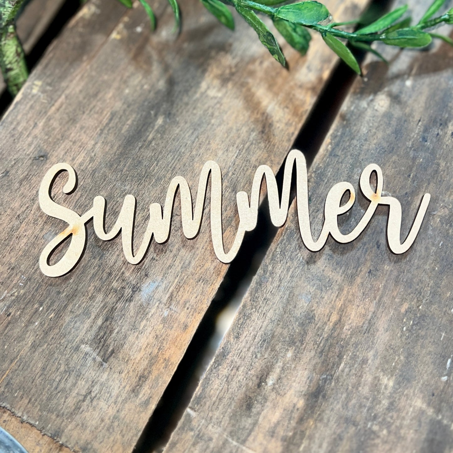"Summer" word Cutout