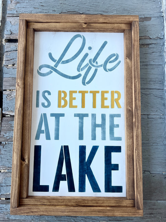 Life is Better at the Lake Sign
