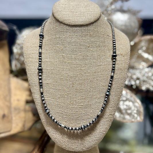 24 In Mixed Bead Navajo Pearls