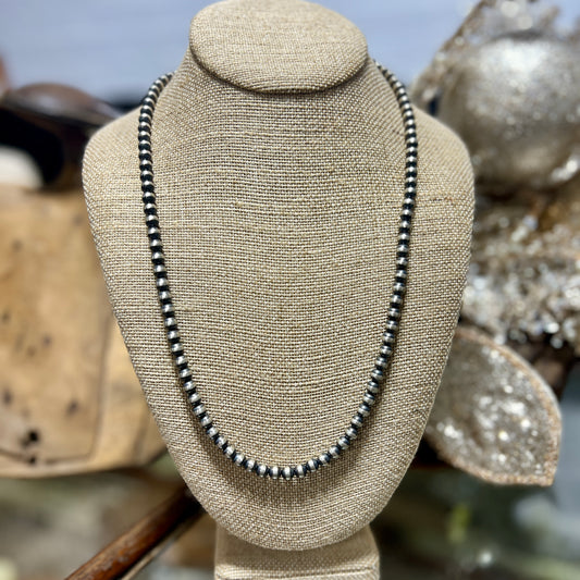 24 In. 6 MM Navajo Pearls