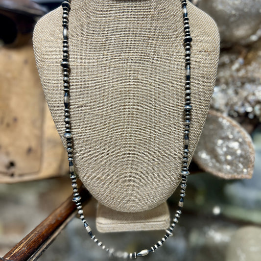 30 In Mixed Bead Navajo Pearls