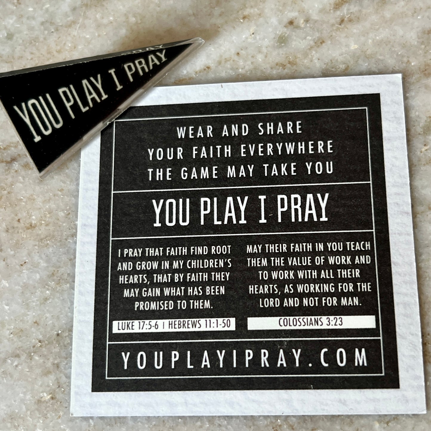 You Play I Pray Pin