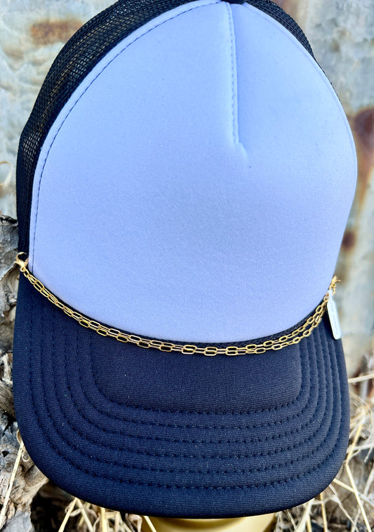 Double Strand Gold Link Hat Chain