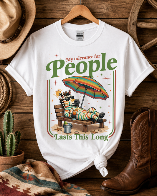 My Tolerance For People T-Shirt