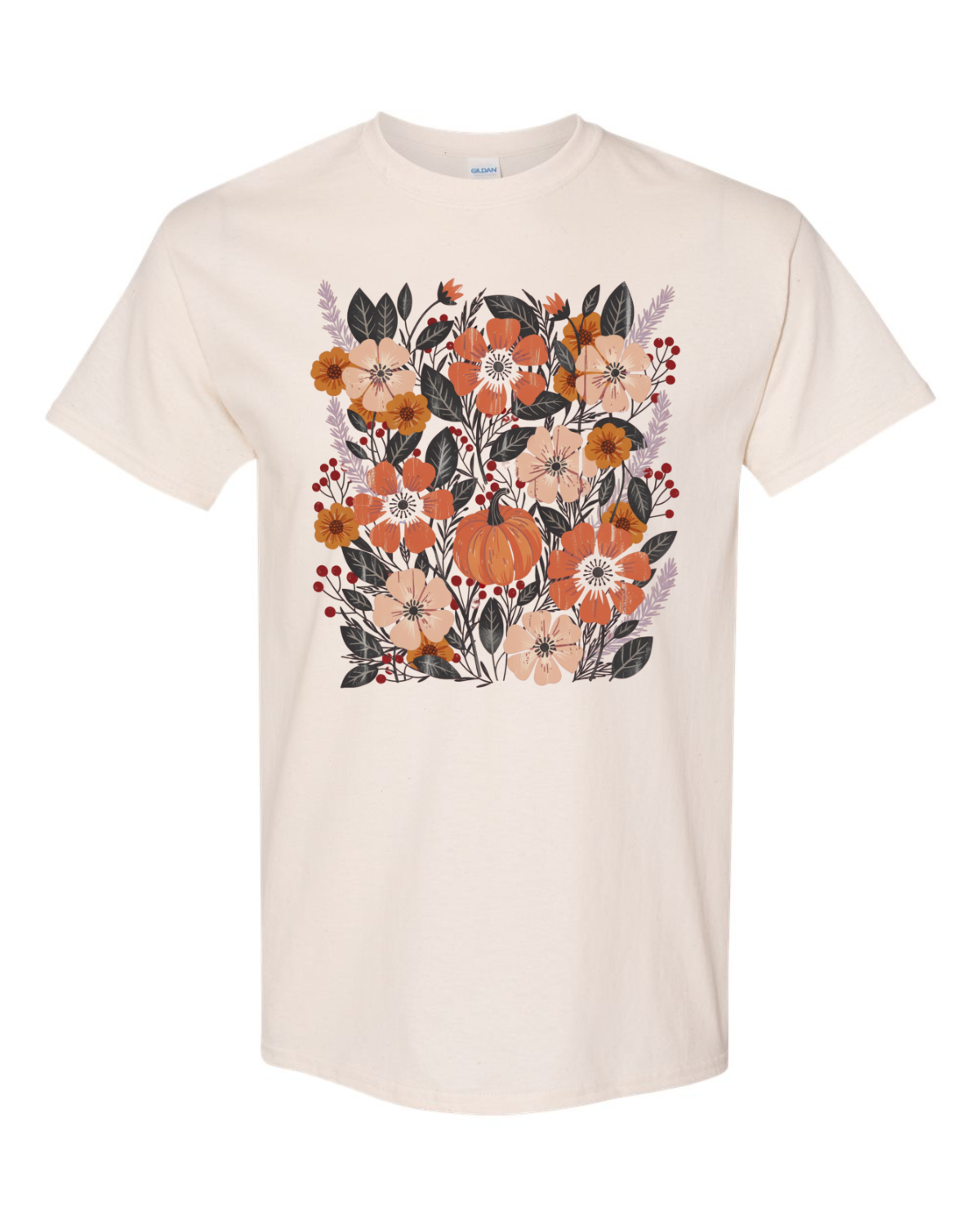 Boho Fall Floral T Shirt R26-09