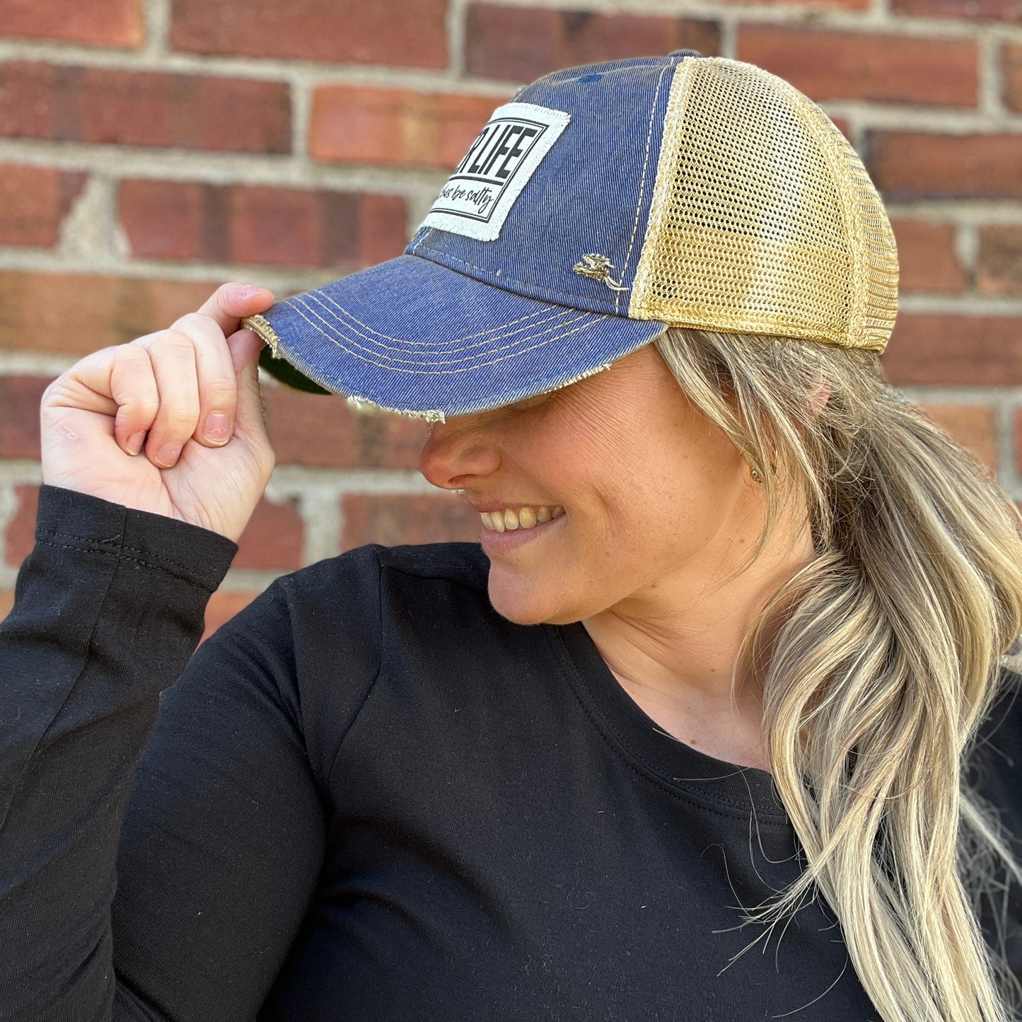 River Life Royal Vintage Washed Distressed Baseball Cap
