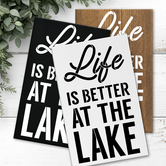 12x20 Life Is Better at the Lake Sign