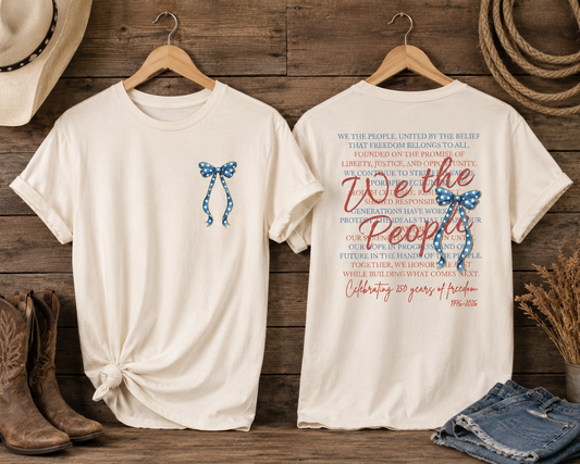 We The People Bow T-Shirt
