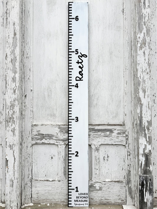 Loved Beyond Measure /Custom Name Growth Chart