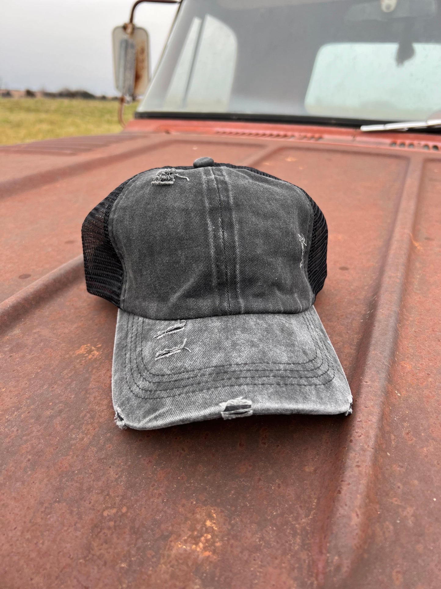 F**k Around and Find Out Distressed Black Baseball Cap